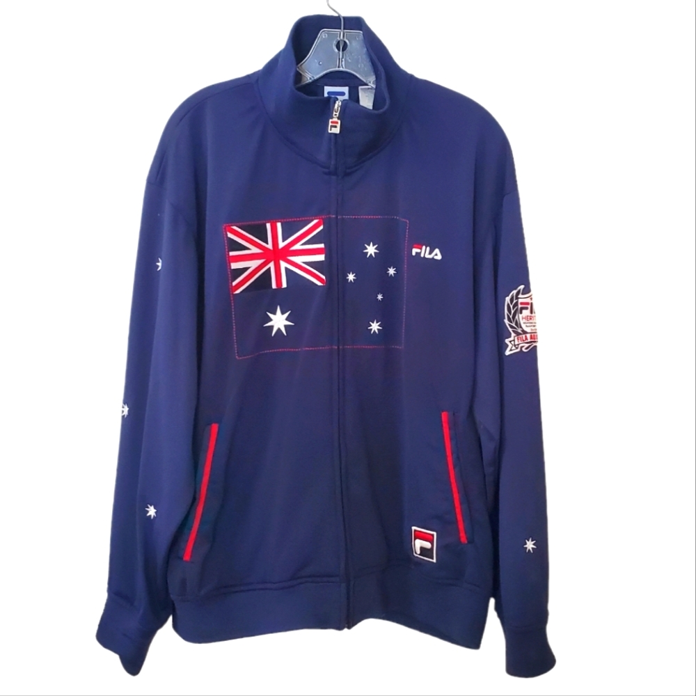 Fila Heritage Australia Track Full Zip Jacket Men Size M